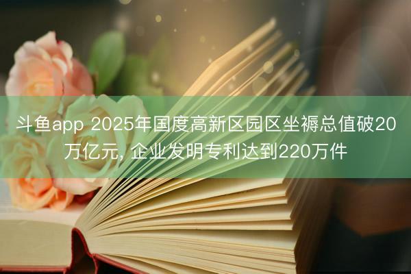 斗鱼app 2025年国度高新区园区坐褥总值破20万亿元, 企业发明专利达到220万件